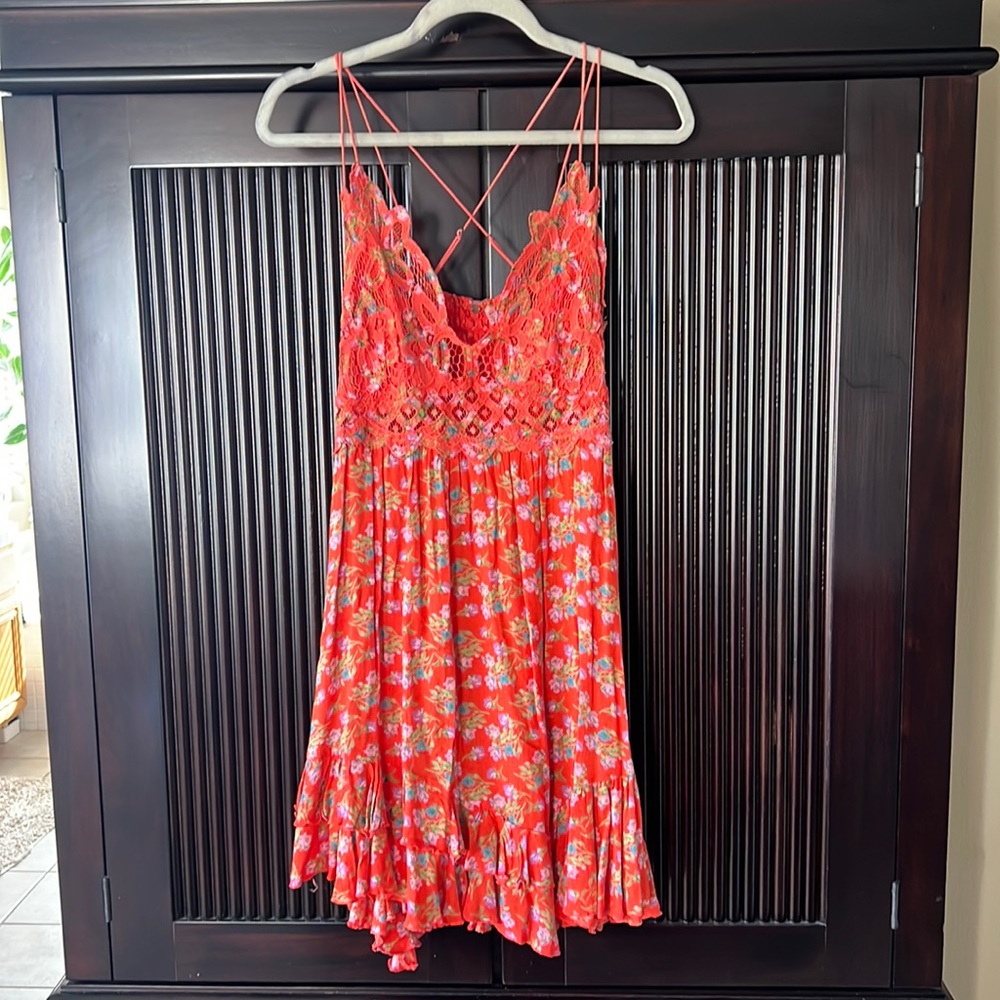 Free People Floral Dress Size M